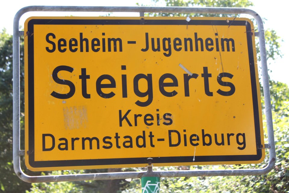 Ortsschild von Steigerts