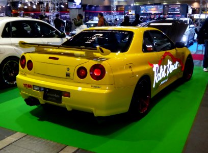 OSAKA AUTO MESSE 2015 (341) - Rocket Dancer GT-R BNR34 "Kiirobon"