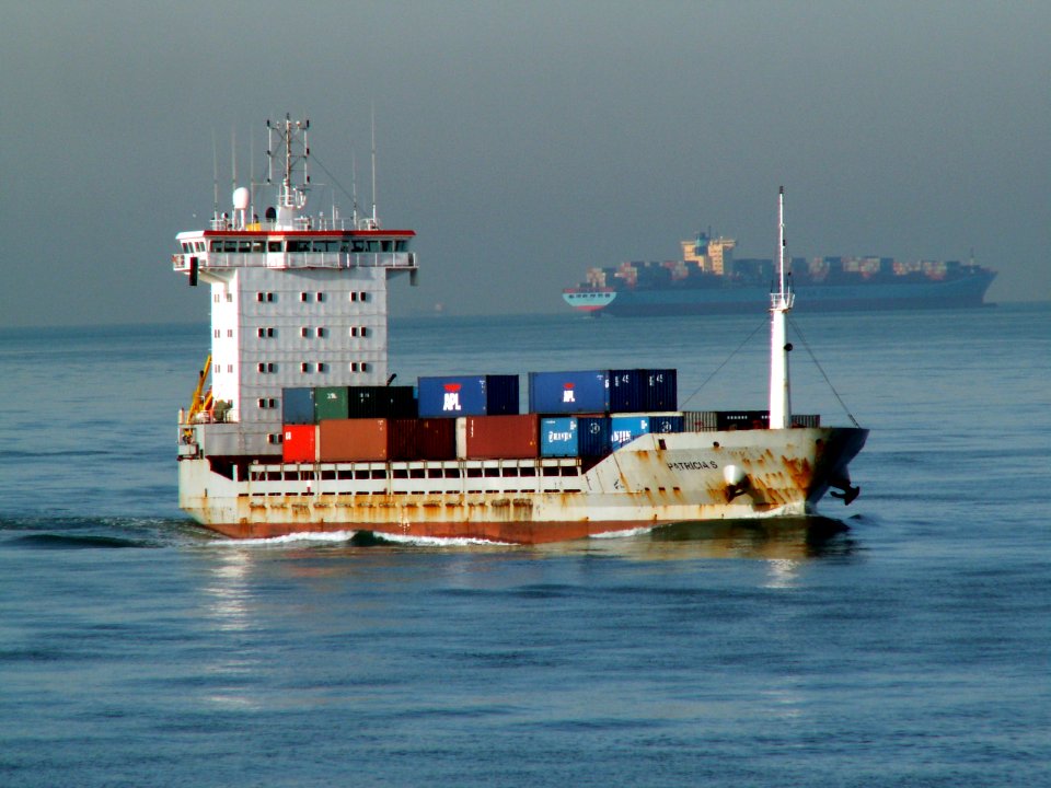 Patricia S approaching Port of Rotterdam 24-Jan-2006