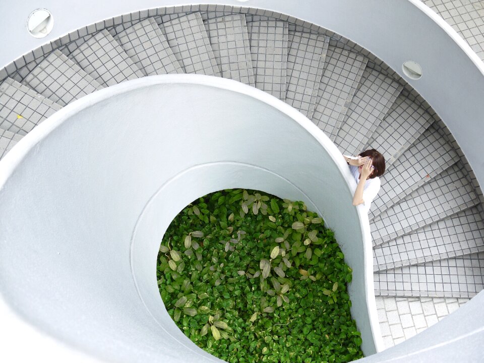 Spiral staircase stairs