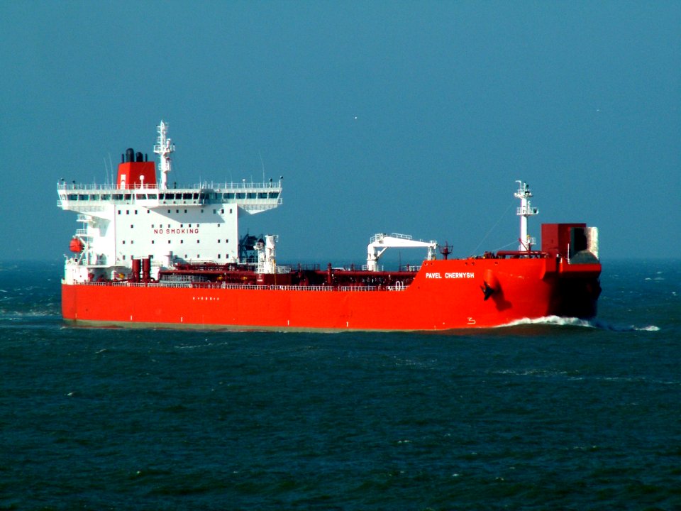 Pavel Chernysh p1-1 approaching Port of Rotterdam, Holland 25-Feb-2006