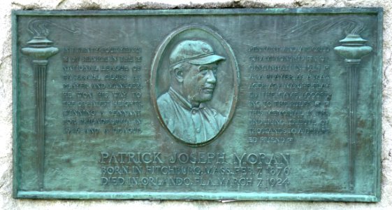 Patrick Joseph Moran plaque - Fitchburg, MA - DSC08555