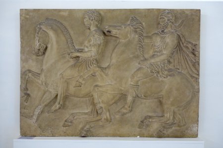 Parthenon frieze panel with two riders (cast), Athens, 445-438 BC, G 1497 - Martin von Wagner Museum - Würzburg, Germany - DSC05826