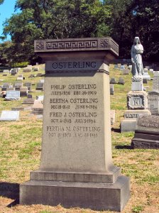 Osterling Monument, Rosedale Cemetery, 2015-09-16, 01