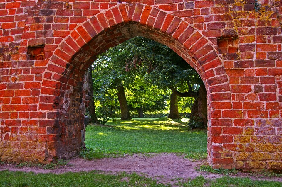 Greifswald monastery ruins background