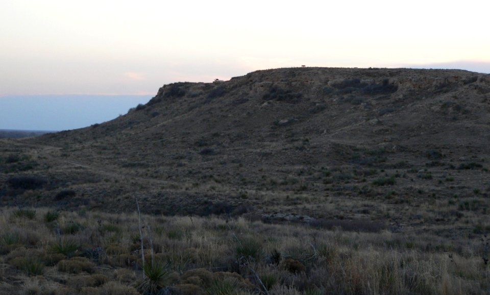 Point of Rocks (Morton Co KS) at sundown 2