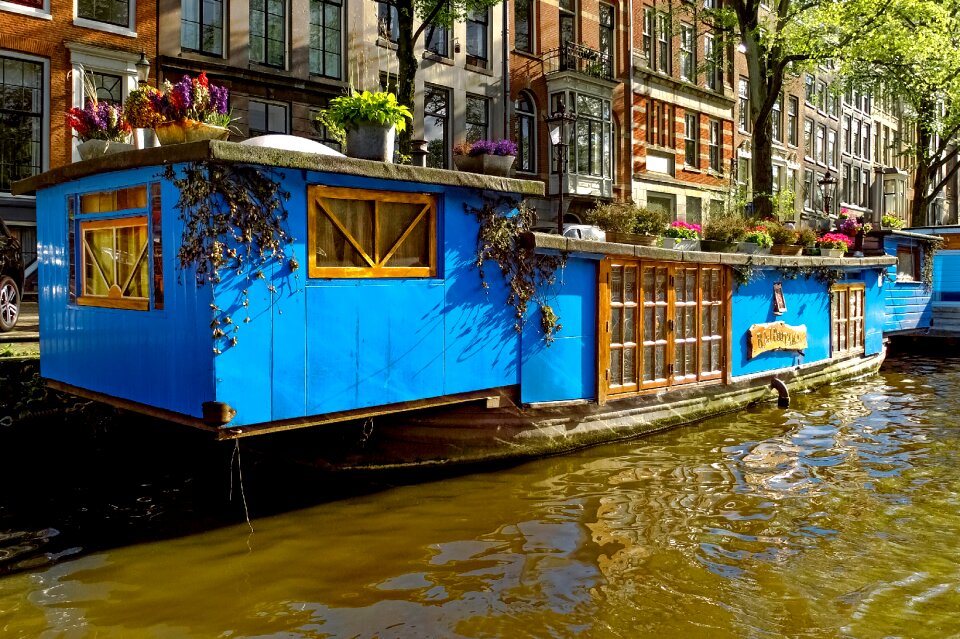 Canal waterway amsterdam photo