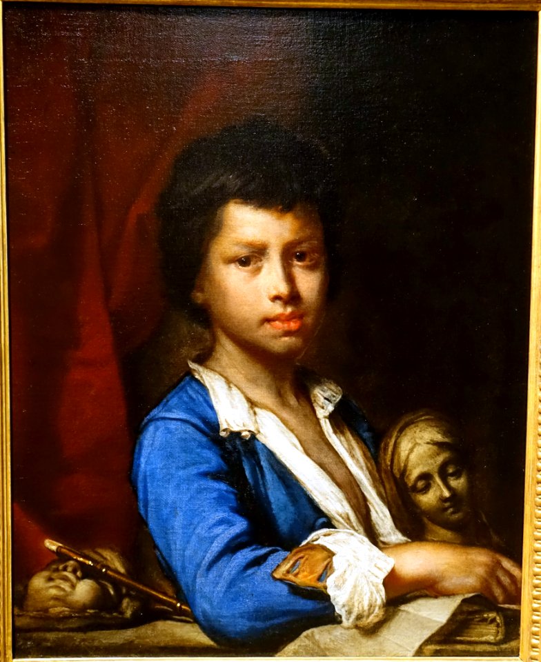 Portrait of a Young Artist (A Young Sculptor) by Giuseppe Ghislandi, c. 1735, oil on canvas - University of Arizona Museum of Art - University of Arizona - Tucson, AZ - DSC08070