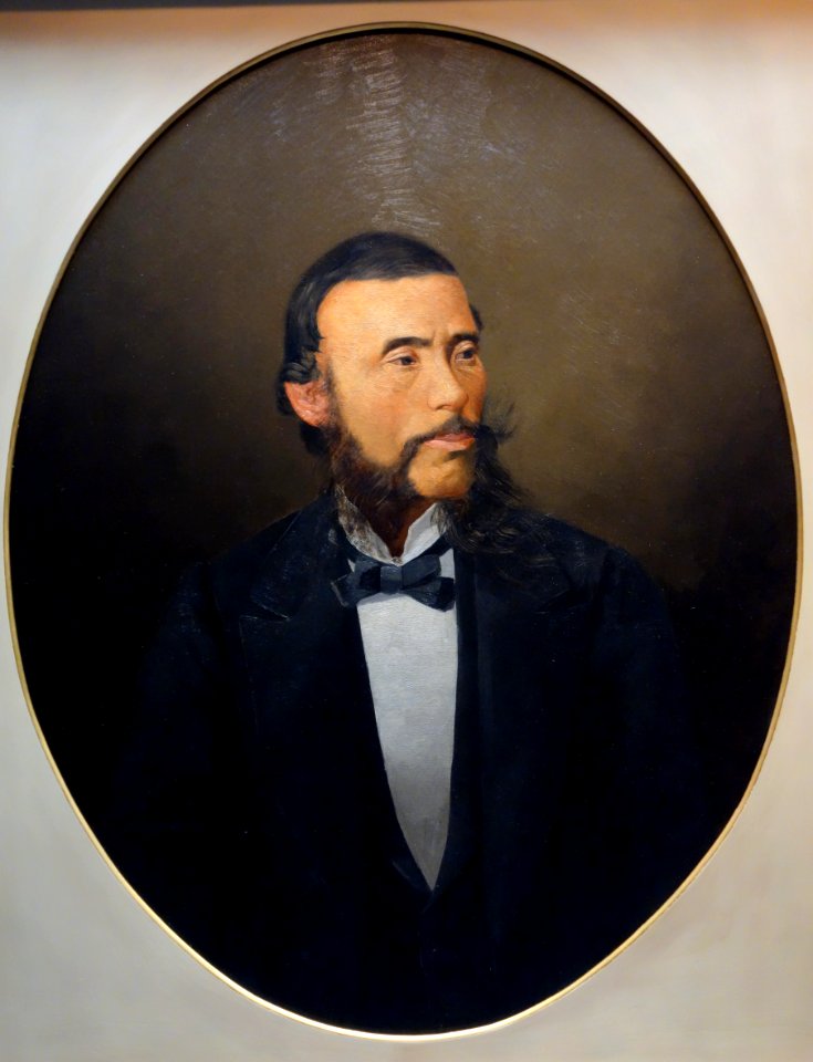 Portrait of Okubo Toshimichi by Ando Nakataro (1861-1912), Meiji era, 19th century, oil on canvas - Tokyo National Museum - DSC05568