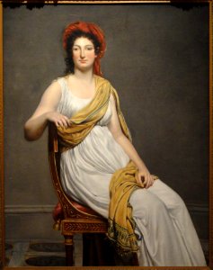 Portrait of Madame de Servan, unknown artist, France, date unknown - Museum of Fine Arts, Springfield, MA - DSC04084