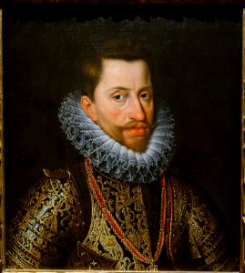 Portrait of the Archduke Albert by Juan Pantoja de la Cruz, Spanish, c. 1600, oil on canvas - Meadows Museum - Southern Methodist University - DSC05288