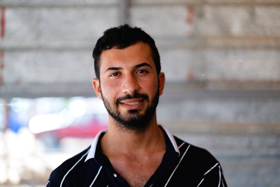 Portraits of an Ezidi gentleman in July of 2019 in the city center of Shingal (Sinjar) 05