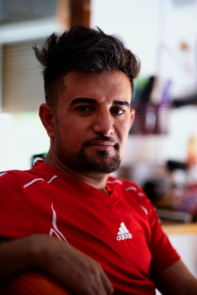 Portraits of Ezidi men in July of 2019 around Shingal's city center 17