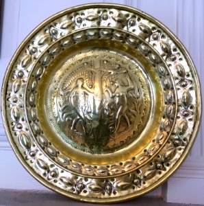 Plate with Adam and Eve - Kelmscott Manor - Oxfordshire, England - DSC00096