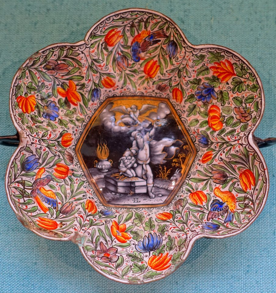 Plate, Limoges, 1650-1700, enamel on copper - Germanisches Nationalmuseum - Nuremberg, Germany - DSC03227