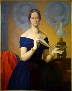Portrait of the singer Caroline Hetzenecker, by Moritz von Schwind, 1848, oil on canvas - Germanisches Nationalmuseum - Nuremberg, Germany - DSC03523