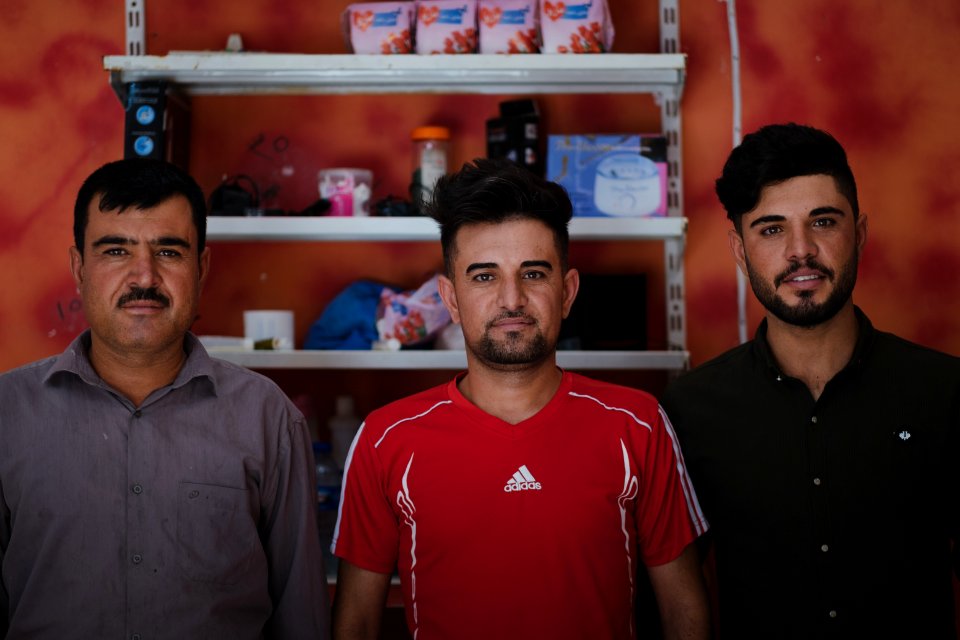 Portraits of Ezidi men in July of 2019 around Shingal's city center 05