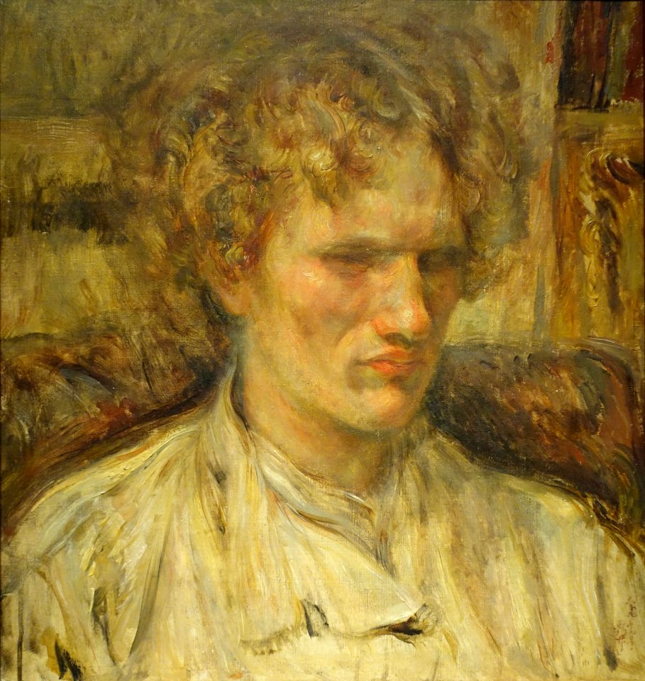 Portrait of Vasilii Yaroshenko by Tsune Nakamura, 1920, oil on canvas - National Museum of Modern Art, Tokyo - DSC06549