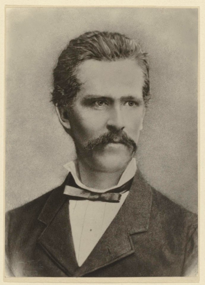 Portret van E.A.F. Straatmann (1842-1877), hoofdadministrateur van de Deli Maats, Bestanddeelnr 857 02
