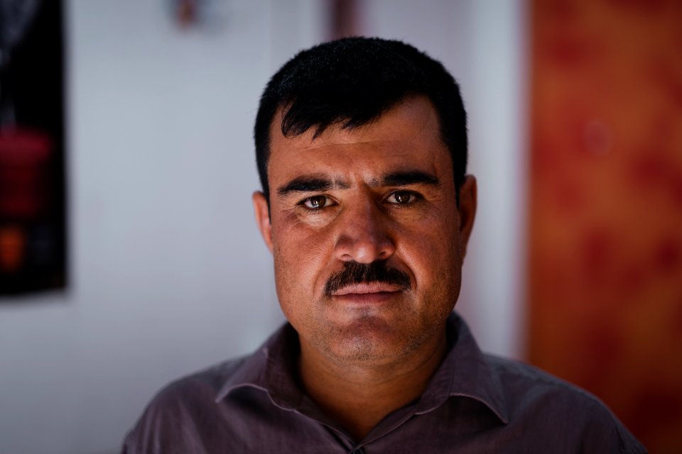 Portraits of Ezidi men in July of 2019 around Shingal's city center 11