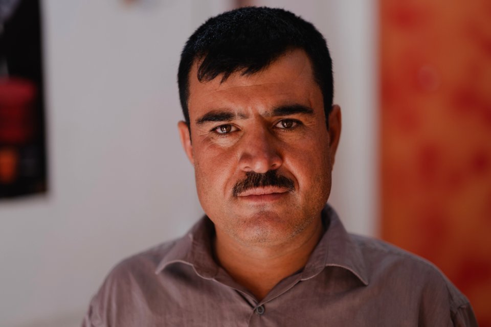 Portraits of Ezidi men in July of 2019 around Shingal's city center 13