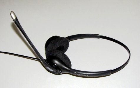 Plantronics headset photo