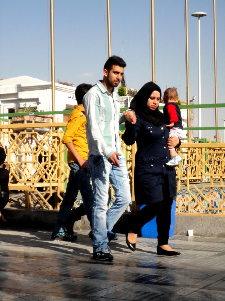Pilgrims and People around the Holy shrine of Imam Reza at Niruz days - Mashhad - Khorasan - Iran 069