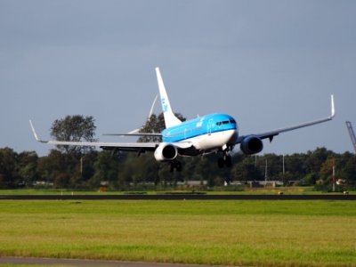 PH-BGI KLM Royal Dutch Airlines Boeing 737-7K2(WL) - cn 30364, 11Aug2014, landing at Schiphol (AMS - EHAM), The Netherlands, pic1