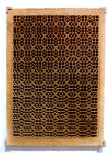 Pierced Screen (jali), India, Mughal period, c. 1580 AD, sandstone - Arthur M. Sackler Museum, Harvard University - DSC01106