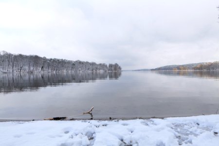 Pfaueninsel and Wannsee from Düppeler Forst with snow 2021-01-30 02