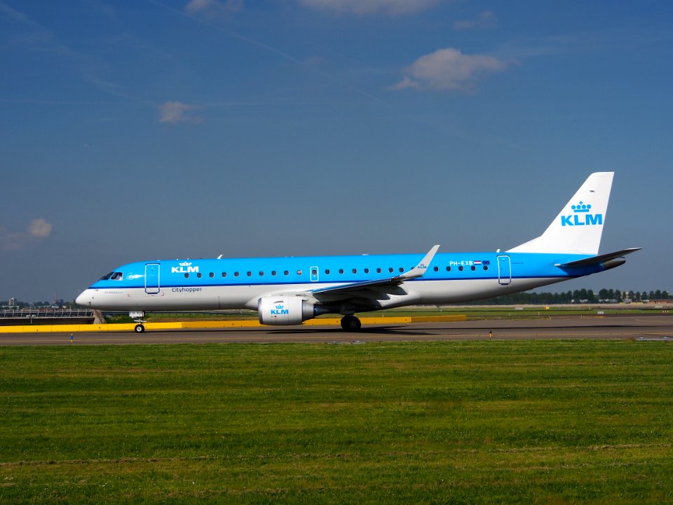 PH-EXB KLM Embraer 190 taxiing at Schiphol (AMS - EHAM), The Netherlands, 17may2014, pic-3