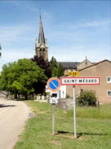 Saint-Médard (Moselle) entrée