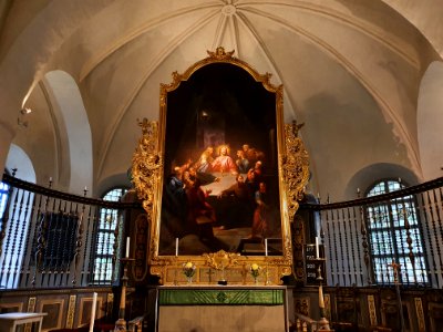 Sankt nikolai kyrka altare photo
