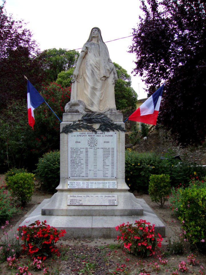Saint-Félix-de-Lodez (Hérault, Fr) monument aux morts