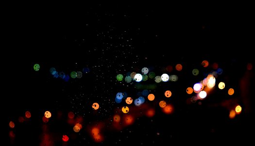 Night bokeh black bokeh