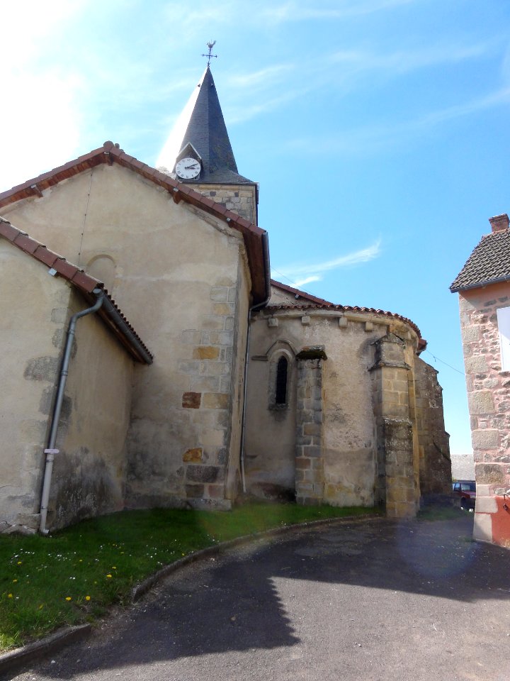 Saint-Priest-des-Champs (Puy-de-Dôme) église, chevet