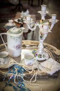 Candelabra candle holder tea