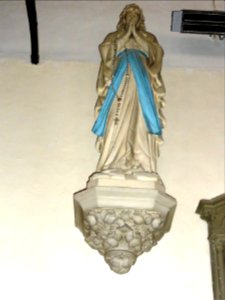 Saint-Vaast-Dieppedalle (Seine-Mar.) église, statue 12 La Vierge