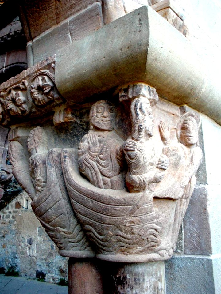 San Juan de la Peña - Monasterio Viejo, capiteles del claustro 09