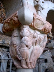 San Juan de la Peña - Monasterio Viejo, capiteles del claustro 08