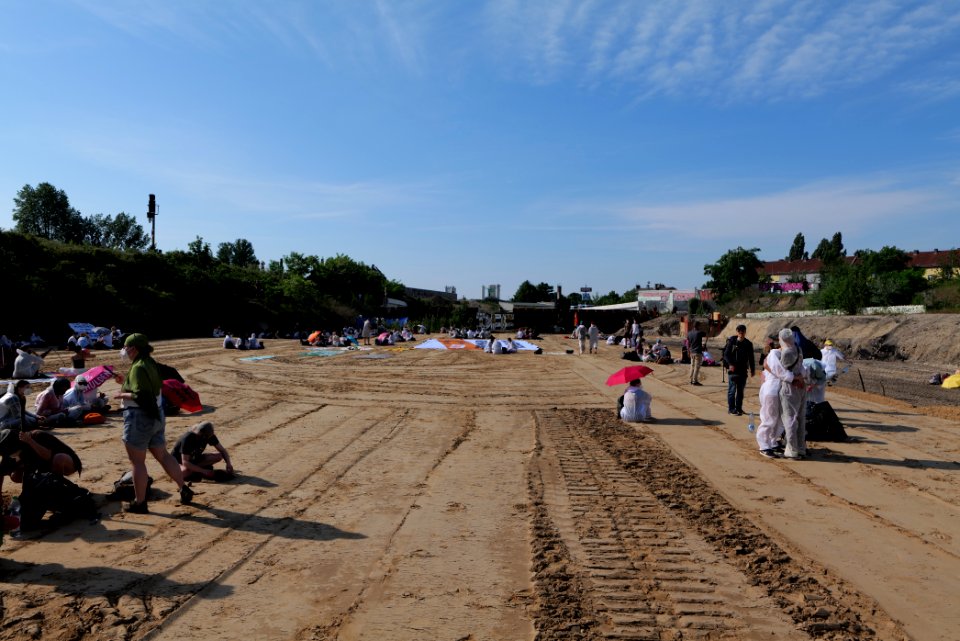 Sand im Getriebe protest A100 Treptower Park 2021-06-05 22