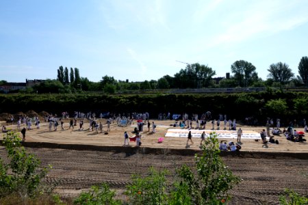 Sand im Getriebe protest A100 Treptower Park 2021-06-05 08