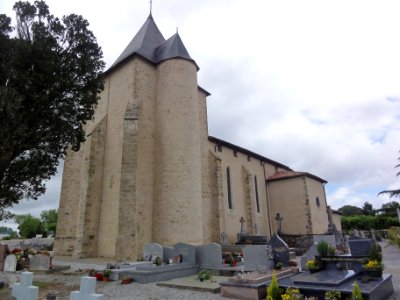 Saubion (Landes) église, tour