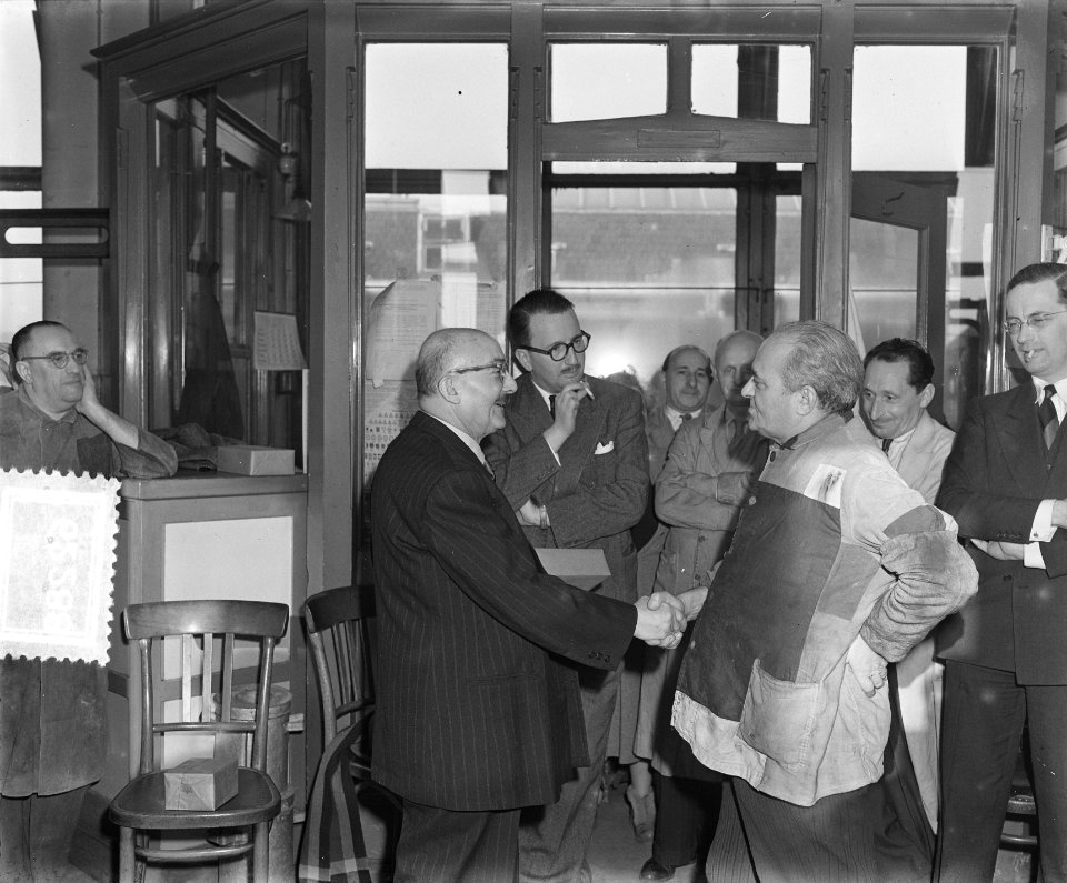 Sal Koe 80 jaar, 75 jaar diamantslijper neemt afscheid bij Asscher, Bestanddeelnr 906-2288