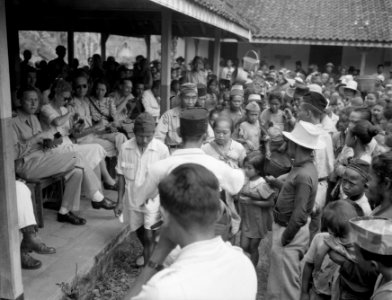 Salatiga ter gelegenheid van de verjaardag van koningin Wilhelmina werd aan de , Bestanddeelnr 11990