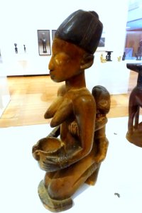 Shango devotee figure, Yoruba people, Southwestern Nigeria, late 19th century AD, wood, pigment - Krannert Art Museum, UIUC - DSC06208