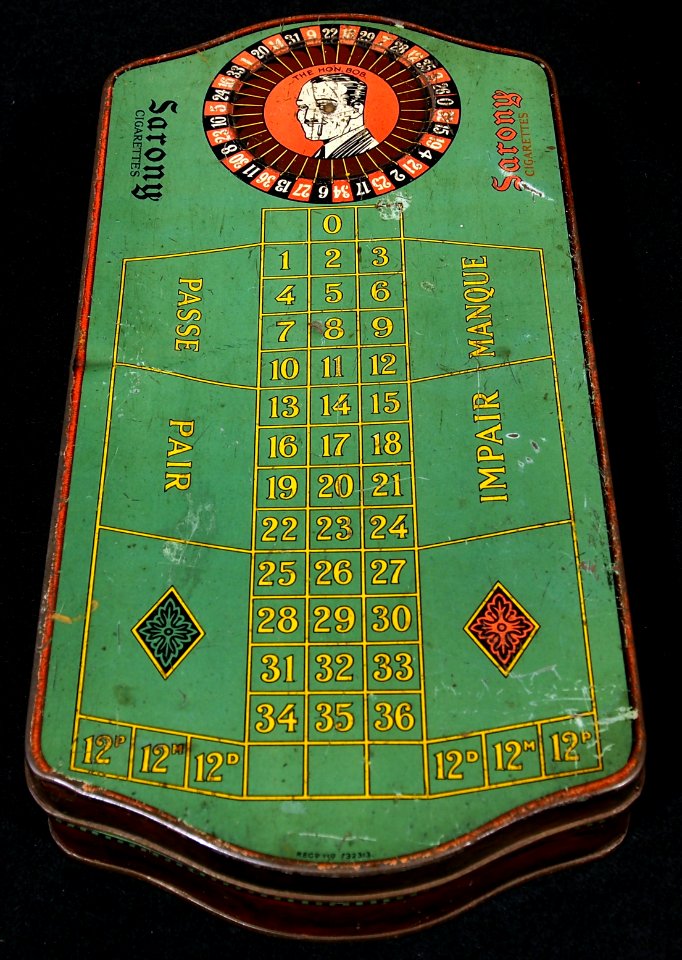 Sarony cigarettes roulette blik, foto3