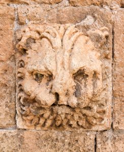 Sculpted head of a lion, Cathedral, Almeria, Spain-2 photo
