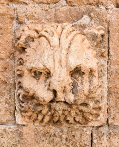 Sculpted head of a lion, Cathedral, Almeria, Spain-2