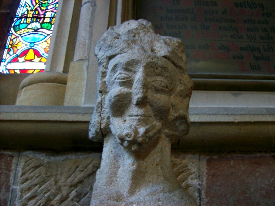 Sculptural fragment, St. Oswald, Ashbourne